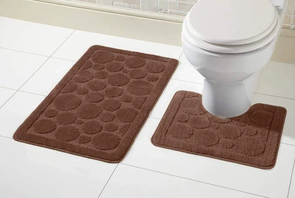 OLIVIA ROCCO Cali Bath Mat And Pedestal Set Ultra Soft Non Slip Highly Absorbent OLIVIA ROCCO