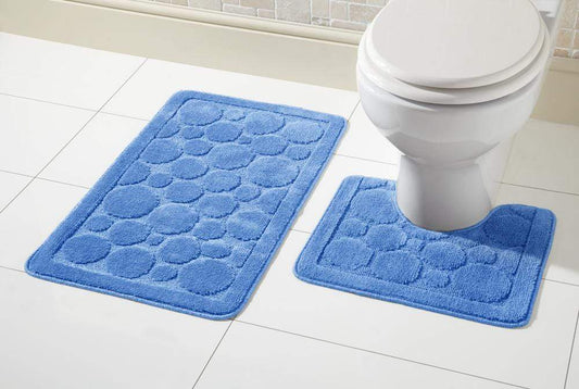 OLIVIA ROCCO Cali Bath Mat And Pedestal Set Ultra Soft Non Slip Highly Absorbent OLIVIA ROCCO