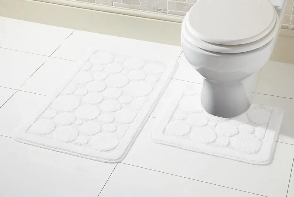OLIVIA ROCCO Cali Bath Mat And Pedestal Set Ultra Soft Non Slip Highly Absorbent OLIVIA ROCCO