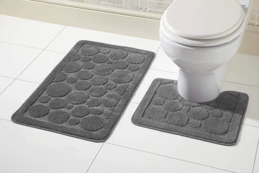 OLIVIA ROCCO Cali Bath Mat And Pedestal Set Ultra Soft Non Slip Highly Absorbent OLIVIA ROCCO