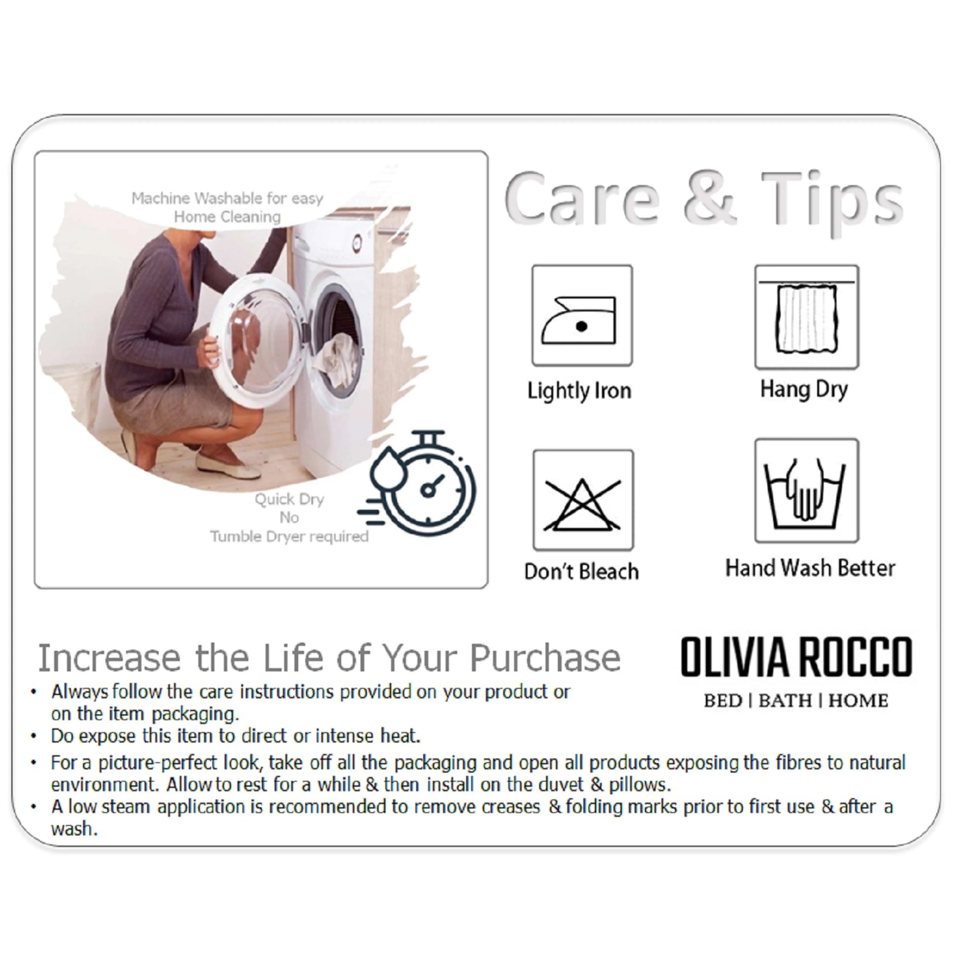 OLIVIA ROCCO 5 Pack Cotton Kitchen Tea Towels Striped Ribbed Waffle 45cm x 65cm Quick Dry OLIVIA ROCCO