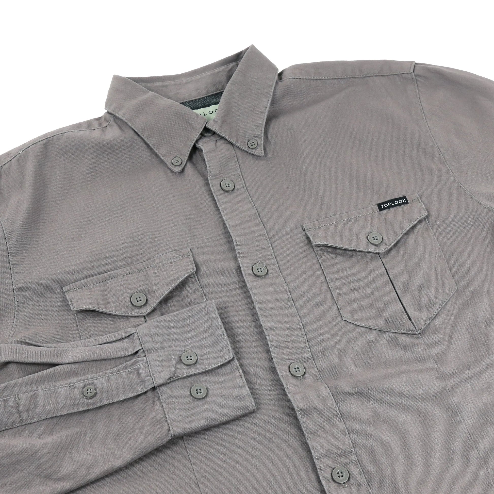 TL London 2 Pocket Long Sleeve Shirt ButtonFresh.co.uk