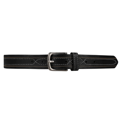 Outback 1.25" Wide Contrast Stitch Full Grain Leather Belt ButtonFresh.co.uk