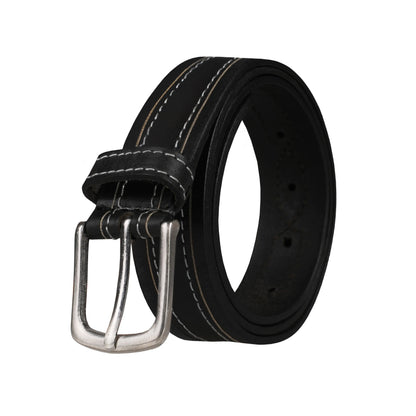 Outback 1.25" Wide Contrast Stitch Full Grain Leather Belt ButtonFresh.co.uk