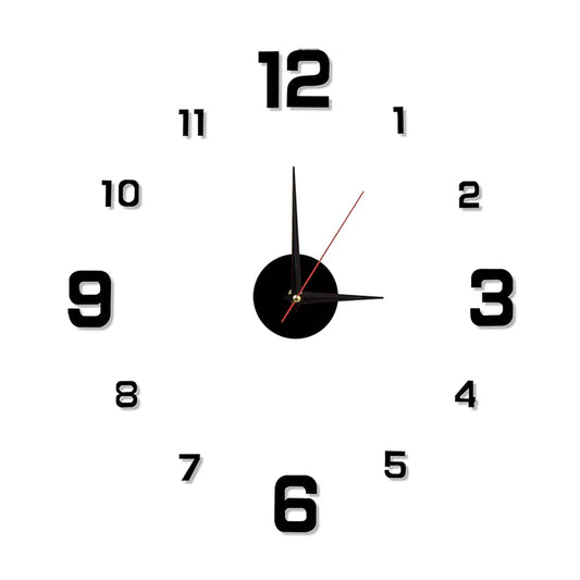 fashion round arylic wall clock