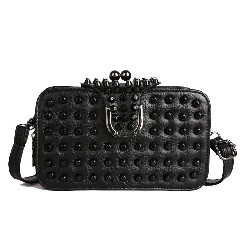 Trendy Rivet Embellished Ladies Crossbody Bag New Style Single Shoulder Bag Fashionable Clutch Small Square Bag For Women WholesaleHQ
