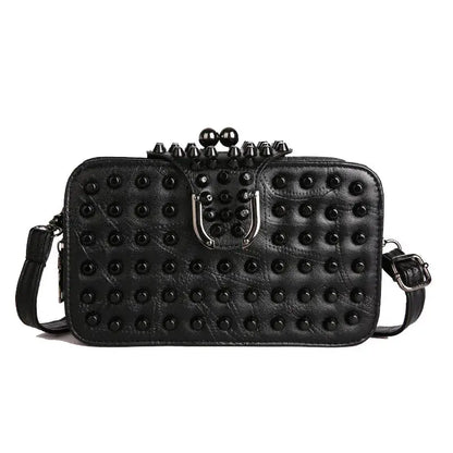 Trendy Rivet Embellished Ladies Crossbody Bag New Style Single Shoulder Bag Fashionable Clutch Small Square Bag For Women WholesaleHQ