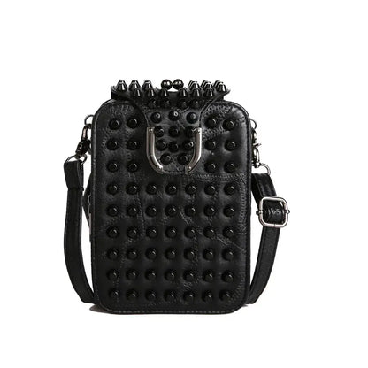 Trendy Rivet Embellished Ladies Crossbody Bag New Style Single Shoulder Bag Fashionable Clutch Small Square Bag For Women WholesaleHQ