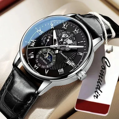 casual earth buckle quartz men's watches