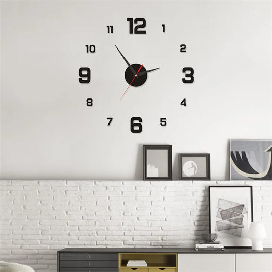 fashion round arylic wall clock