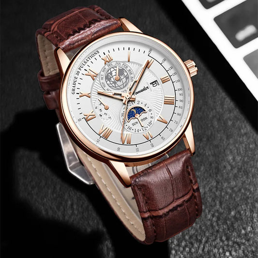 casual earth buckle quartz men's watches
