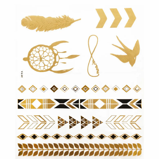 Presence Metallic Tattoos WonkiWear