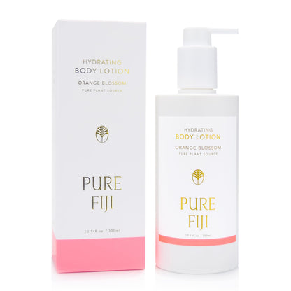 PURE FIJI Hydrating Body Lotion – Orange Blossom, Lightweight Moisturizer with Hyaluronic Acid