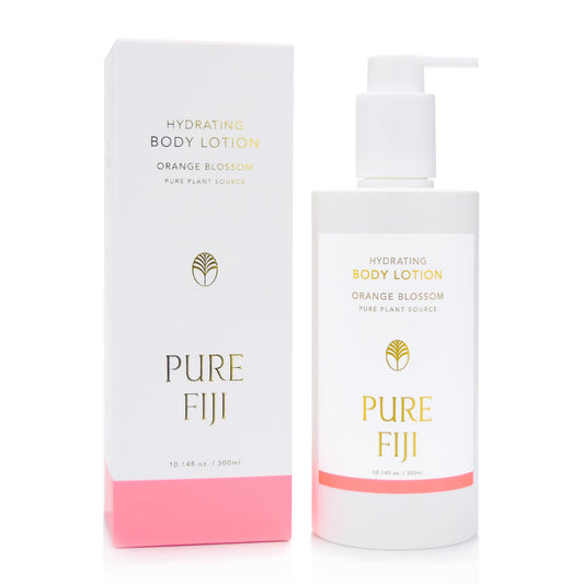PURE FIJI Hydrating Body Lotion – Orange Blossom, Lightweight Moisturizer with Hyaluronic Acid