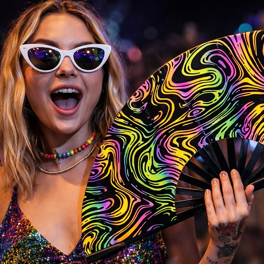 Swirl XL Reflective Festival Fan