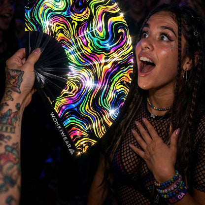 Swirl XL Reflective Festival Fan