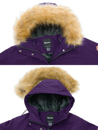 Womens Jacket Waterproof Winter Coat Ski Snowboarding Size L Wantdo