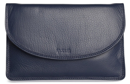 SADDLER ISABELLE Leather Slimline Crossbody Bag - Adjustable Strap, Multiple Pockets, Magnetic Closure - RFID Protected