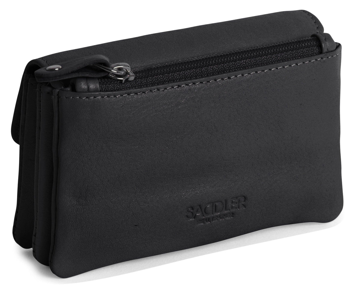 Spacious Leather Purse "Lily" – Handmade by Saddler | RFID Protected & Gift Boxed | Triple Gusset Design for Cards, Coins & Keys