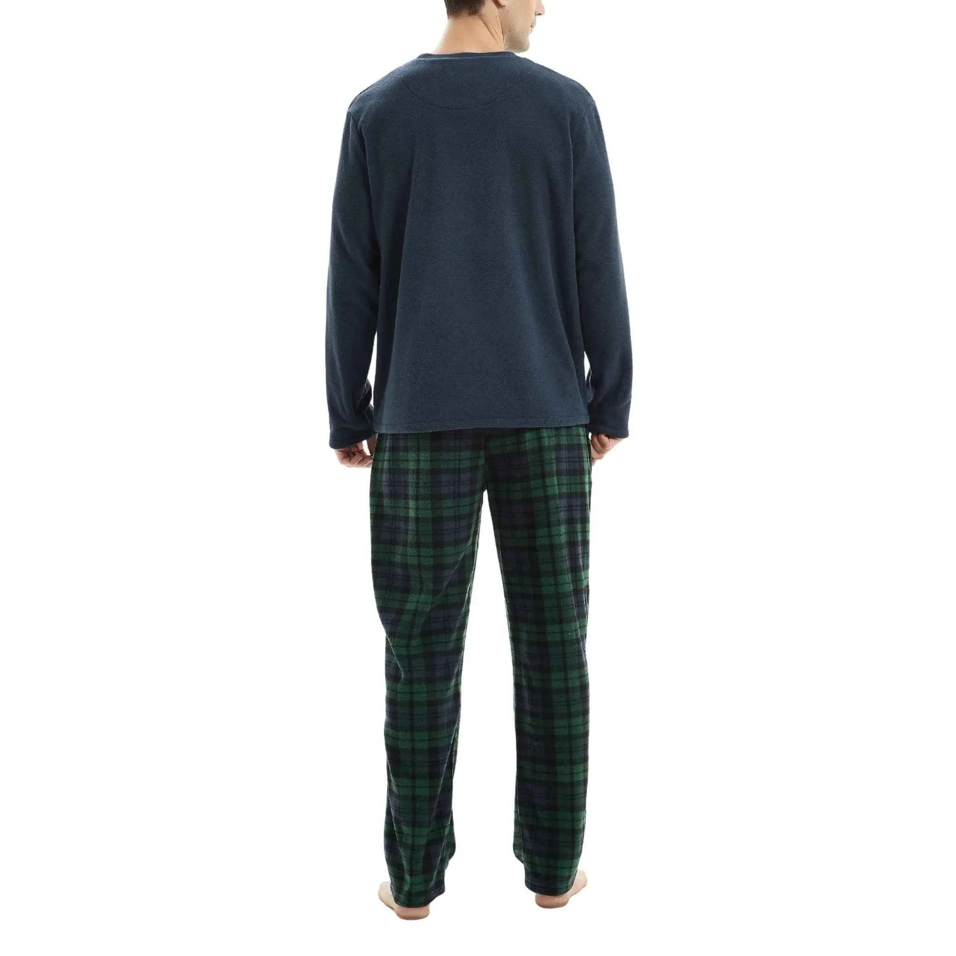 Green Long-Sleeve Fleece Pyjama Sets for Ultimate Comfort and Style SaneShoppe