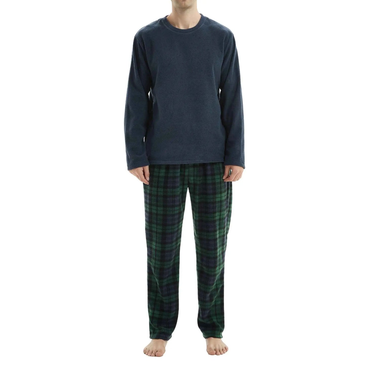 Green Long-Sleeve Fleece Pyjama Sets for Ultimate Comfort and Style SaneShoppe