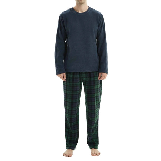 Green Long-Sleeve Fleece Pyjama Sets for Ultimate Comfort and Style SaneShoppe