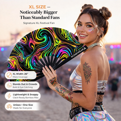 Swirl XL Reflective Festival Fan