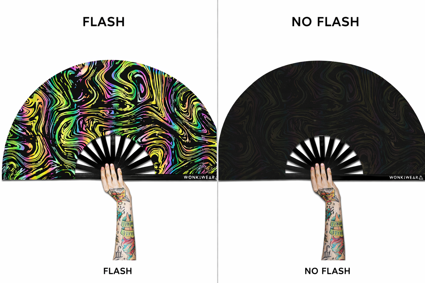 Swirl XL Reflective Festival Fan