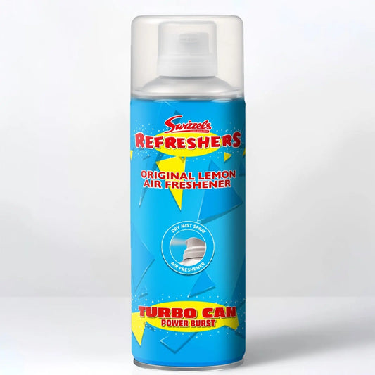 Swizzels Turbo Can Spray – Original Lemon Flava Car Scents