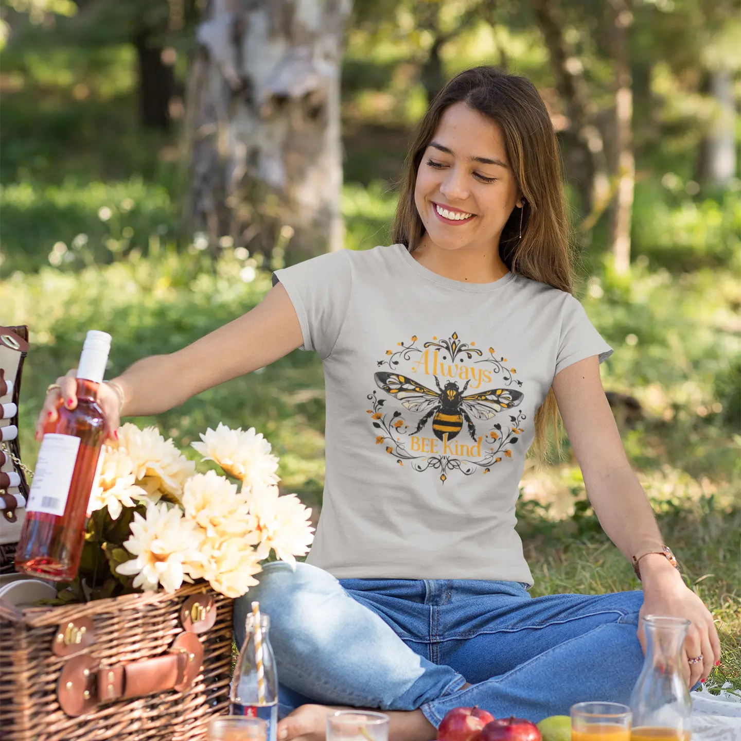 Always BEE Kind T-Shirt Red Robin Gifts
