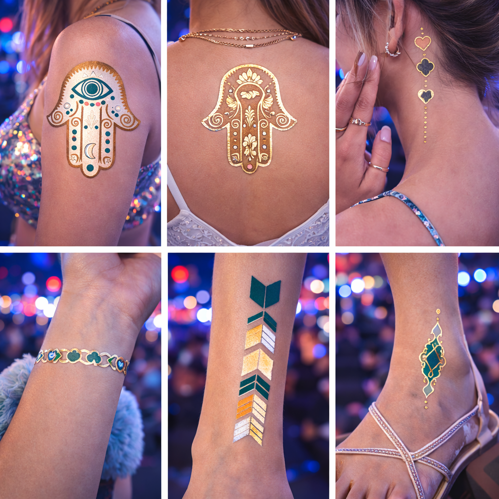 Third Eye Metallic Tattoos