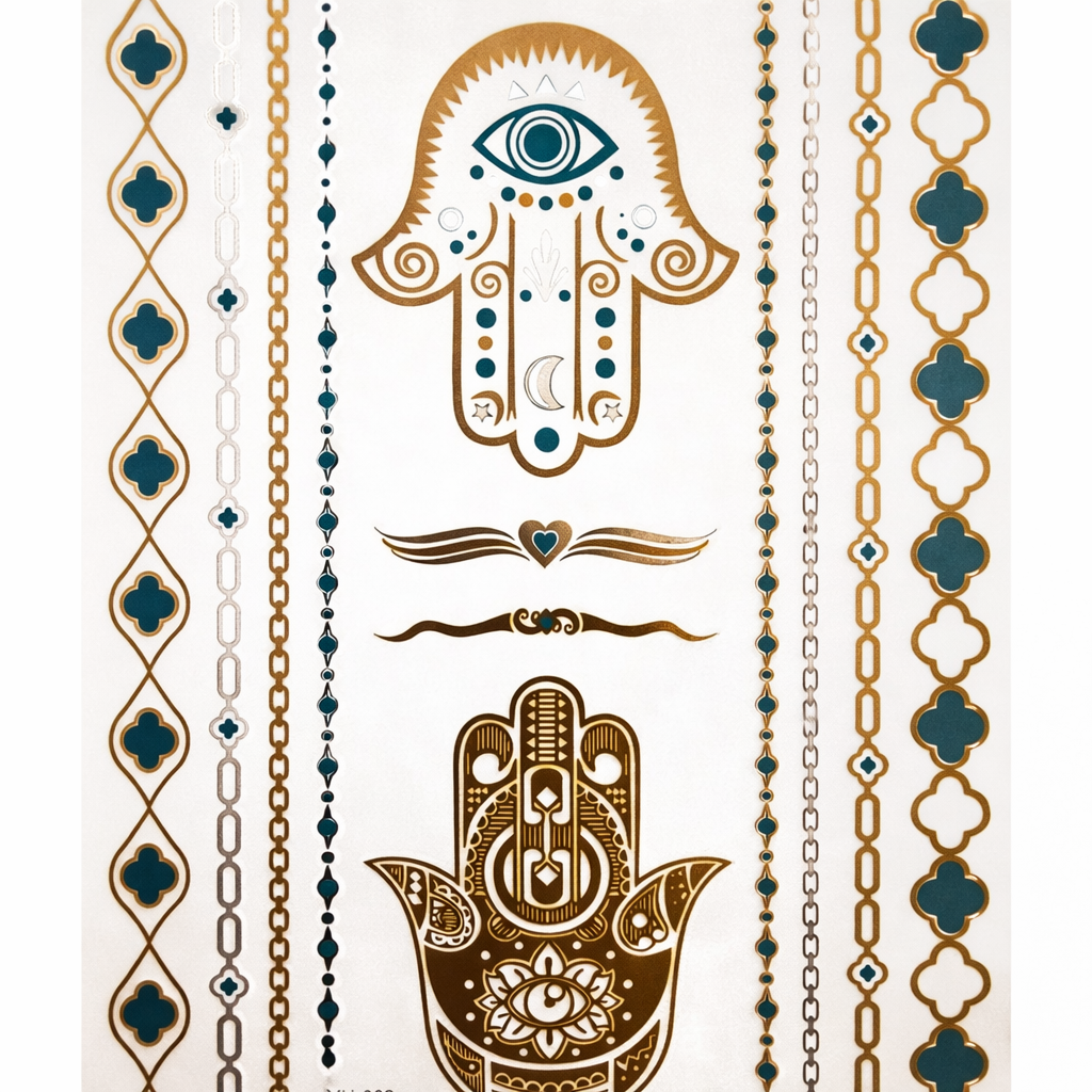 Third Eye Metallic Tattoos