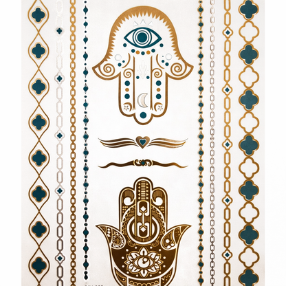 Third Eye Metallic Tattoos