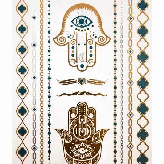 Third Eye Metallic Tattoos WonkiWear