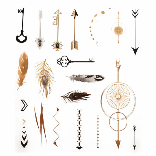 Transcendence Metallic Tattoos WonkiWear
