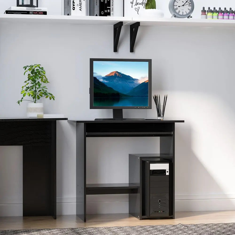 Computer Desk, 73.5H cm-Black InStock