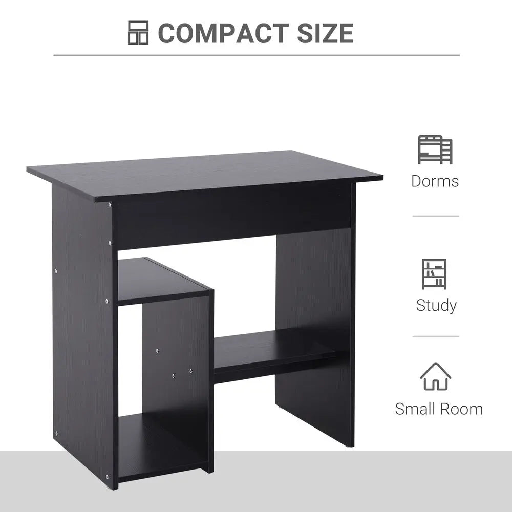Computer Desk, 73.5H cm-Black InStock