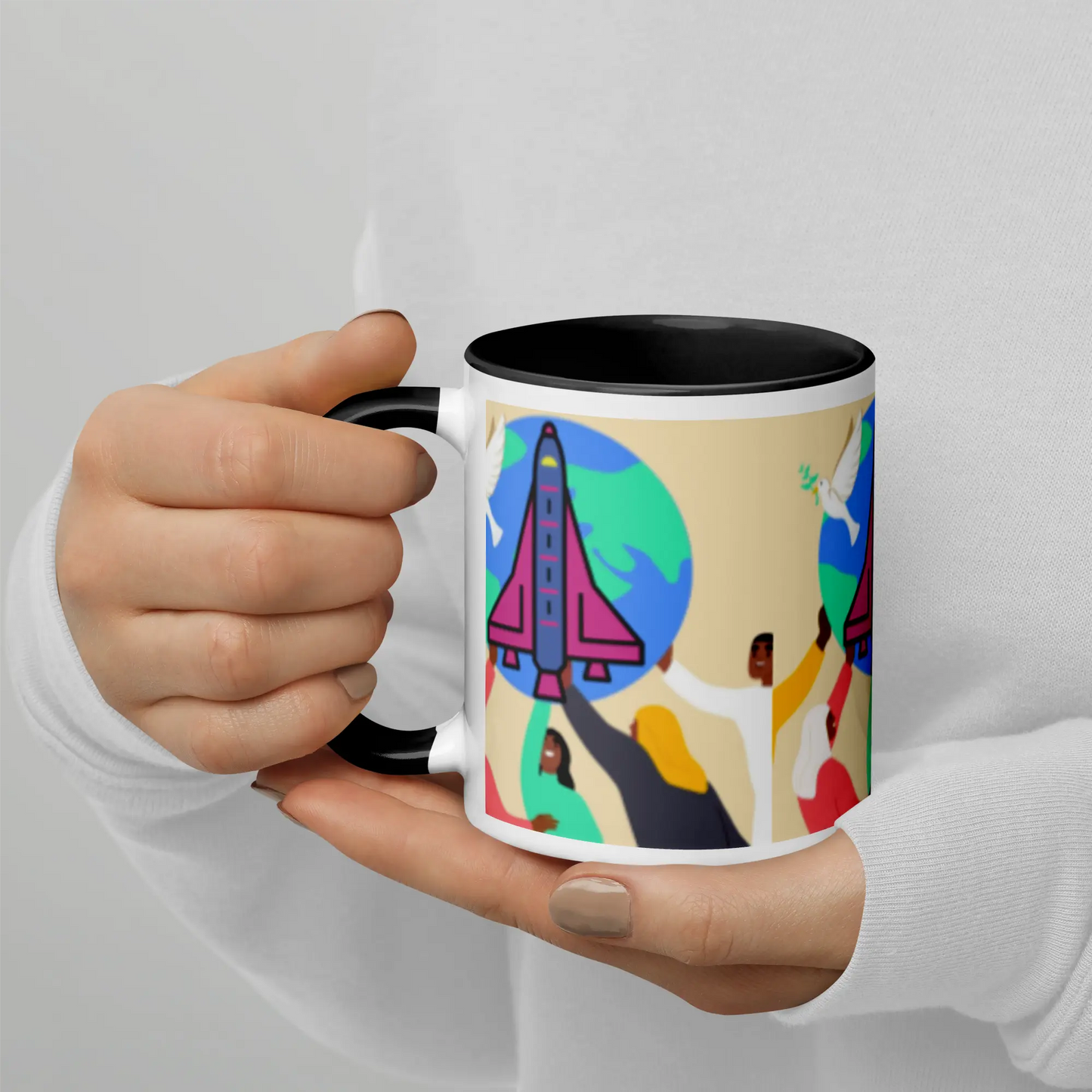 First Home Mug with Color Inside elte26 Limited