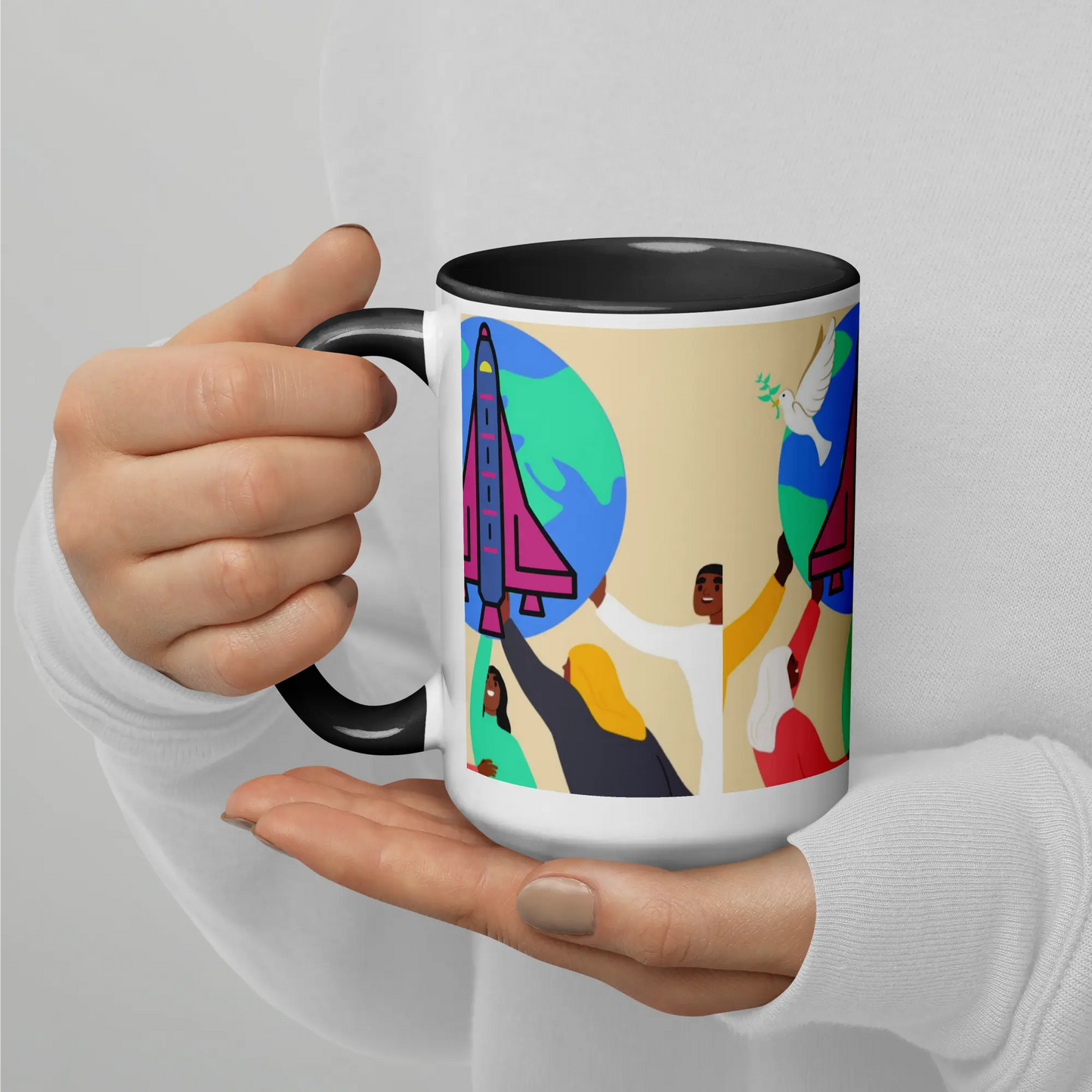 First Home Mug with Color Inside elte26 Limited