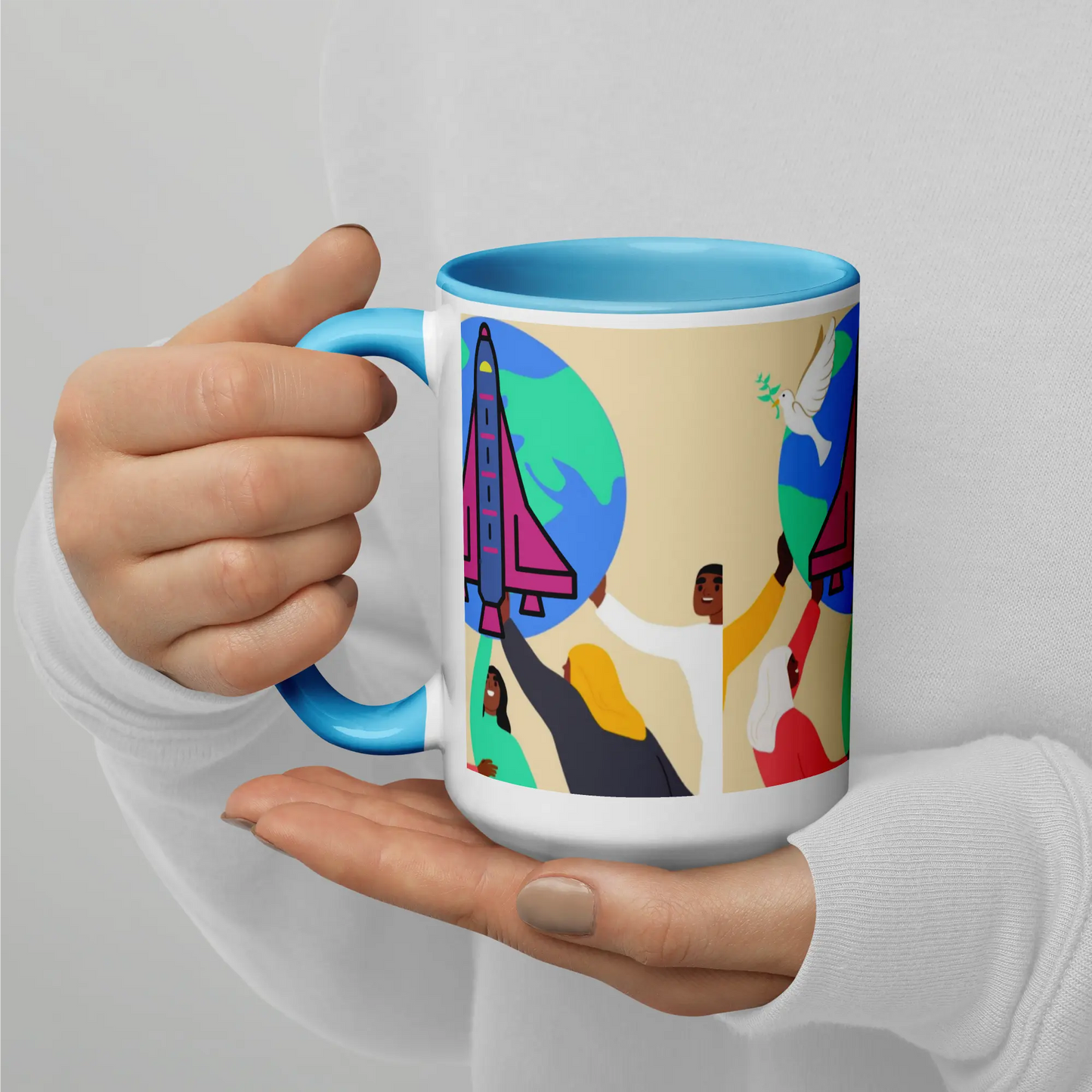 First Home Mug with Color Inside elte26 Limited