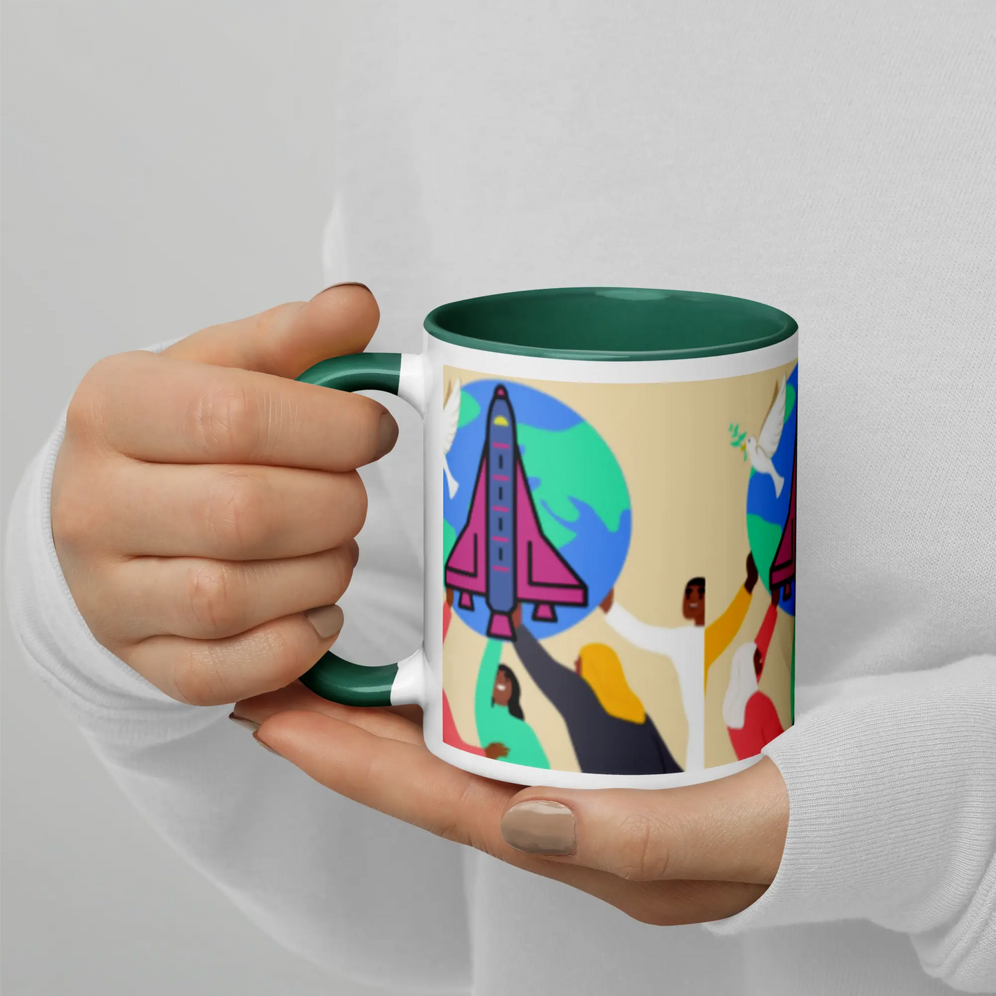 First Home Mug with Color Inside elte26 Limited