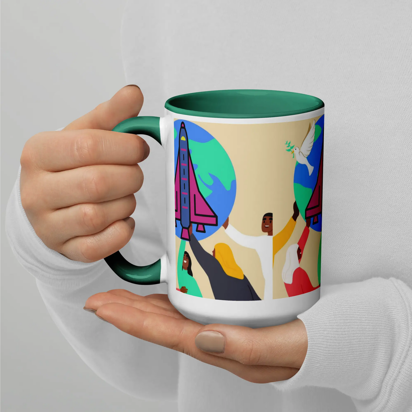 First Home Mug with Color Inside elte26 Limited