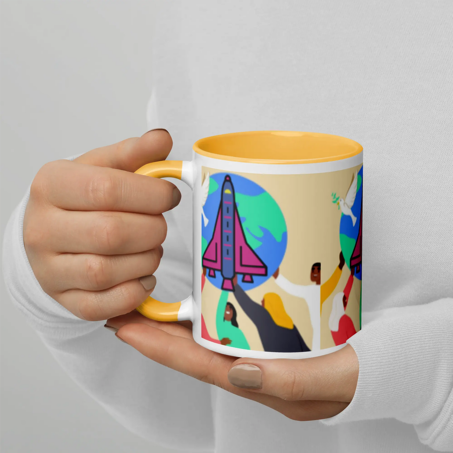 First Home Mug with Color Inside elte26 Limited