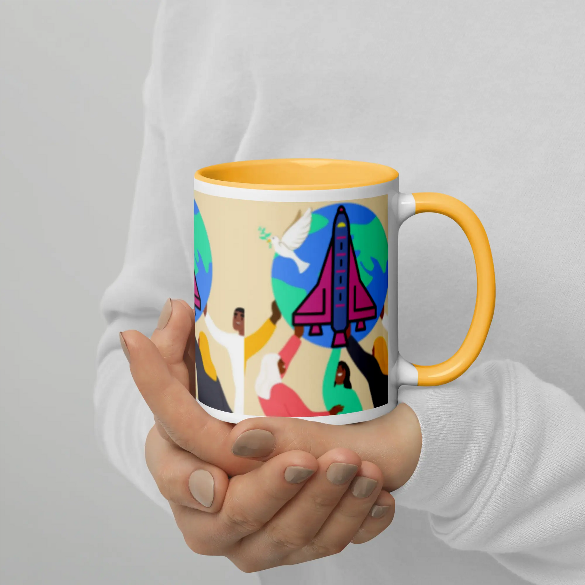 First Home Mug with Color Inside elte26 Limited