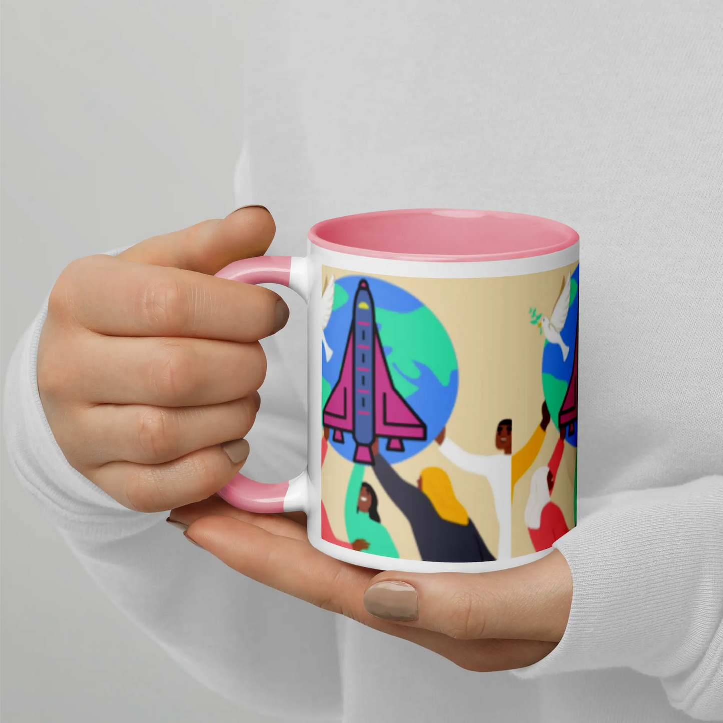 First Home Mug with Color Inside elte26 Limited