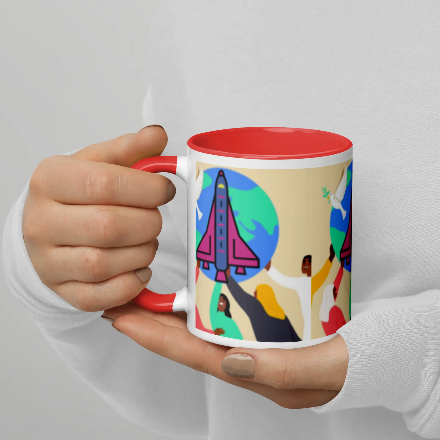 First Home Mug with Color Inside elte26 Limited