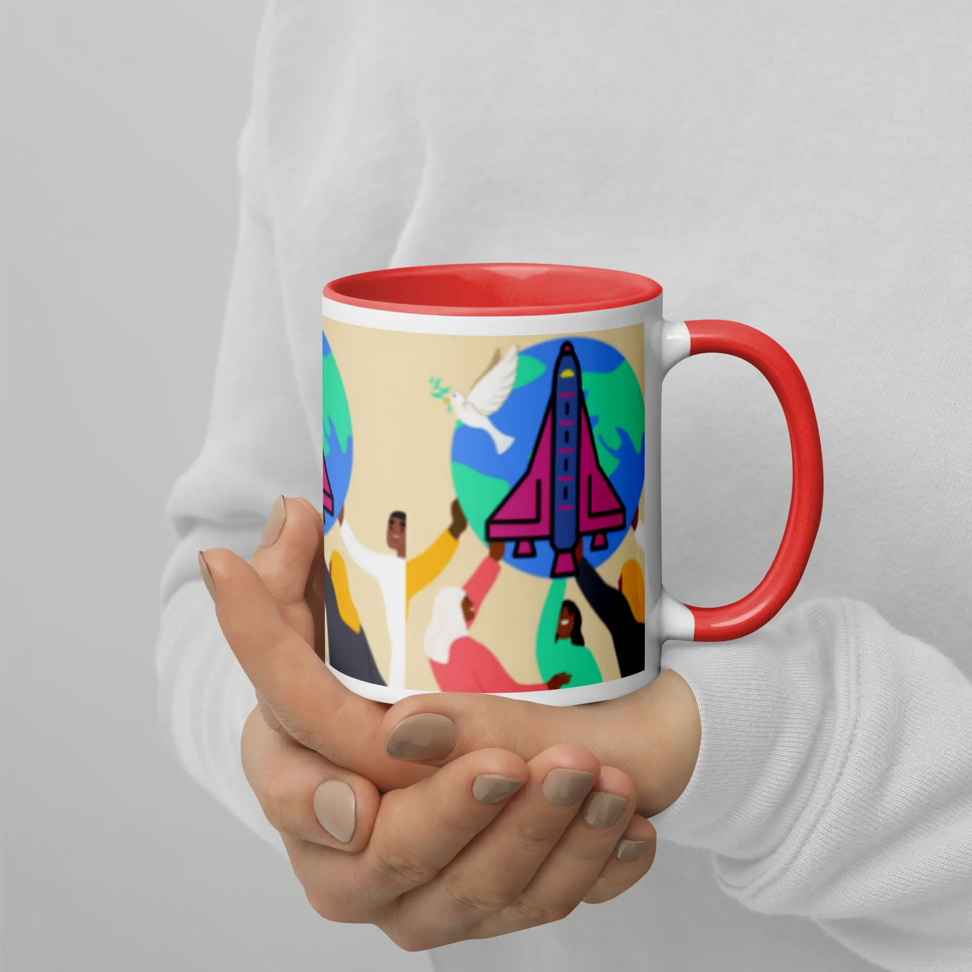 First Home Mug with Color Inside elte26 Limited