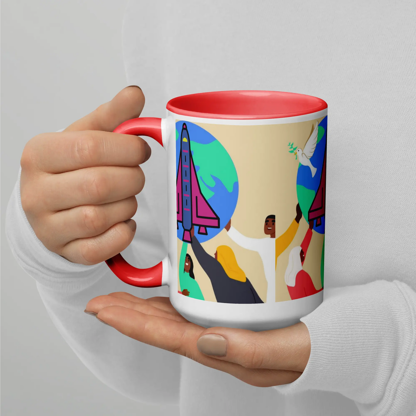 First Home Mug with Color Inside elte26 Limited