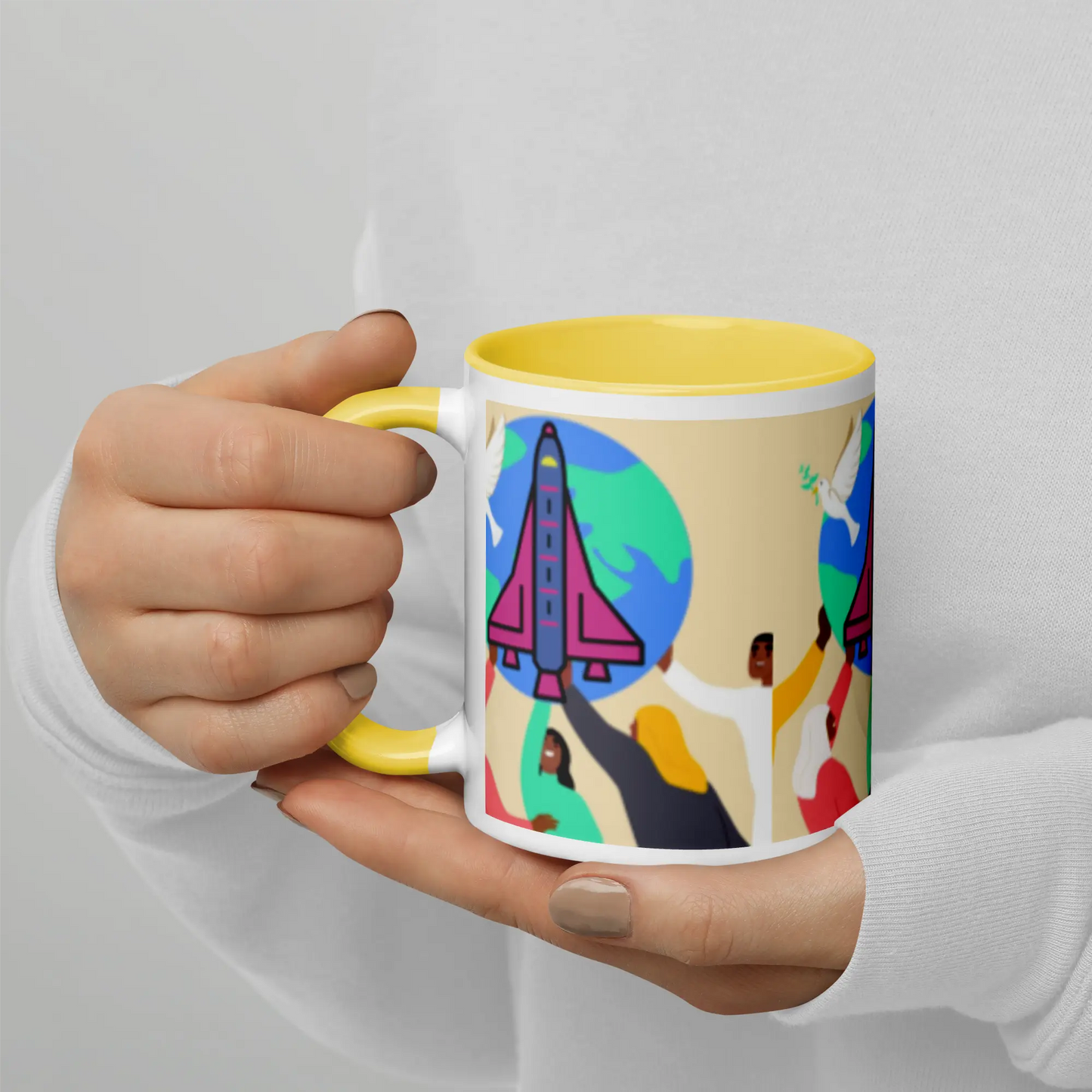 First Home Mug with Color Inside elte26 Limited