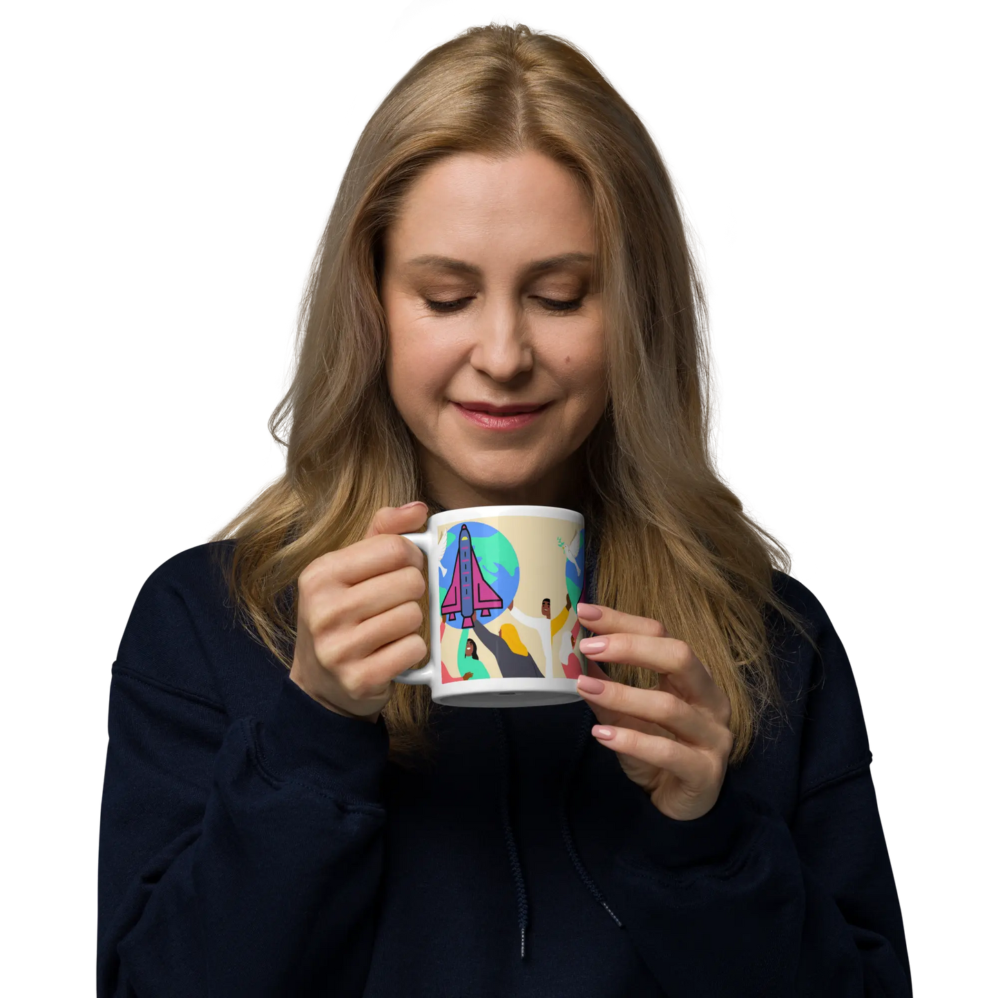 First Home White glossy mug First Home Gift Shop